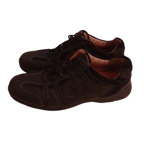 Men's Unstructured by Clarks black leather shoes size 8.5 M